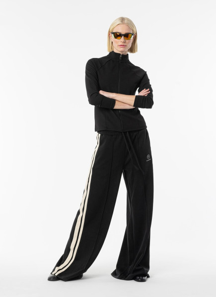 Polli Pants Wide Leg Deco Stripes black