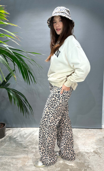 Pants Pina Printed Denim Leo