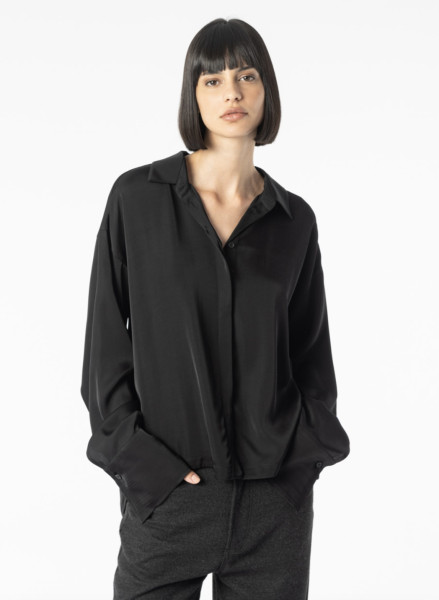 Esra Blouse with Collar black