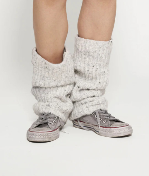 Legwarmers melee light grey