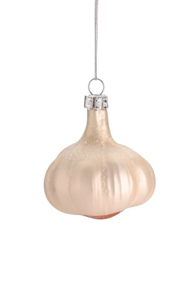 Baumschmuck Knoblauch weiß