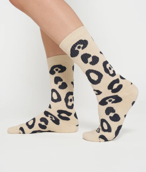 Socks Leopard oyster