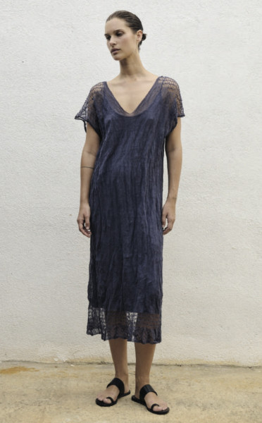 Knit Dress True Blue