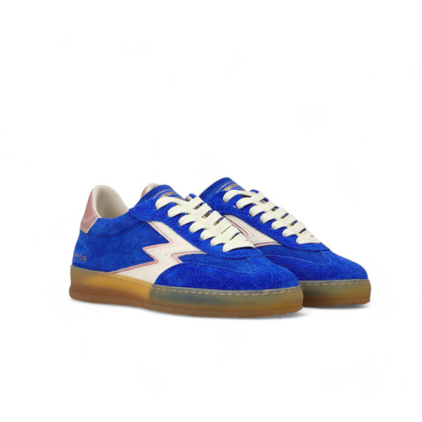 Club Sneaker Pink Pearl Leather Royal Blue