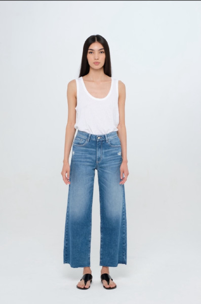 Angie Wide Leg Denim Ocean