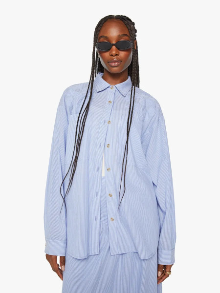 The Roomie Pocket Button Down Chalet Stripe