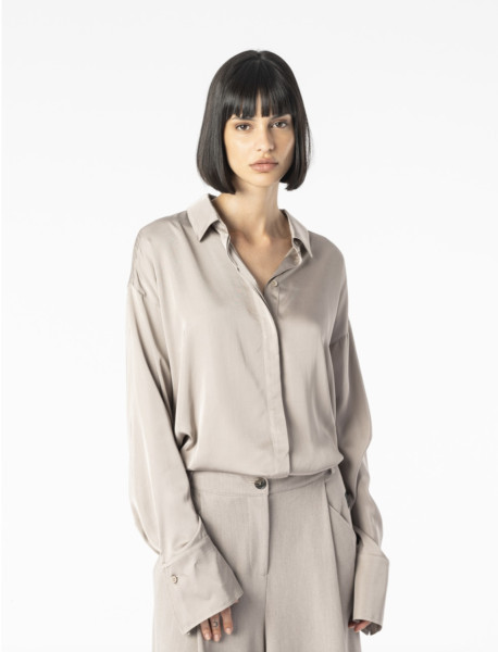 Esra Blouse with Collar maple