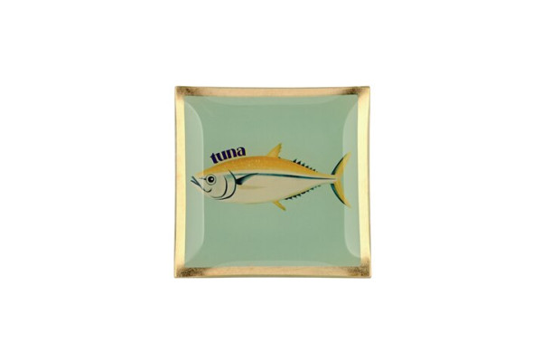 Glasteller S Thunfisch mint