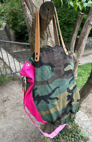 Urban Jungle Tasche Camo /Pink Vintage Small