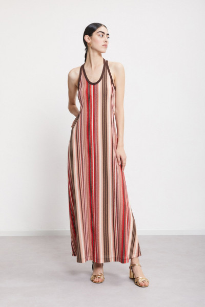 Long Knitdress striped